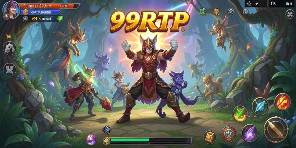 Screenshot gameplay 99RTP menampilkan petualangan menarik di dunia fantasi.