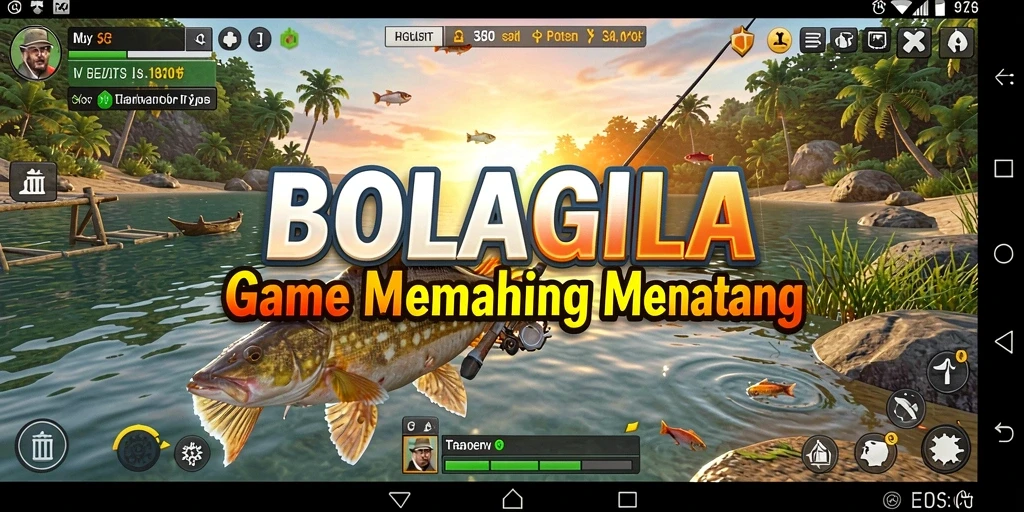 Tangkapan ikan besar di gameplay BOLAGILA yang mengasyikkan.