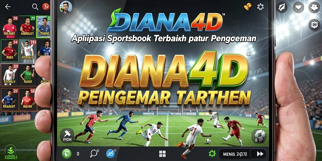 Screenshot menampilkan taruhan dalam aplikasi Sportsbook DIANA4D.