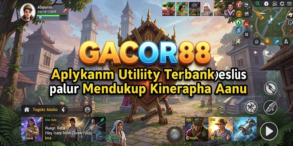 Tampilan utama GACOR88 yang menampilkan fitur-fitur aplikasi Utility.