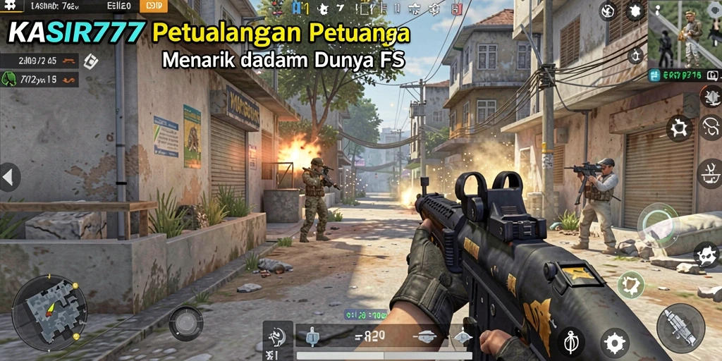Tampilan menarik dari pertempuran dalam game FPS KASIR777.