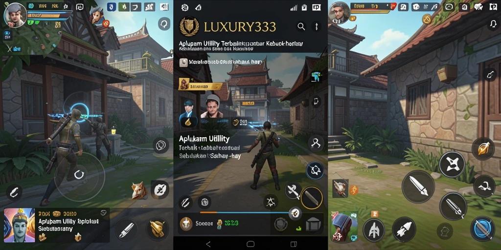 Screenshot utama LUXURY333 dengan tampilan antarmuka aplikasi Utility.