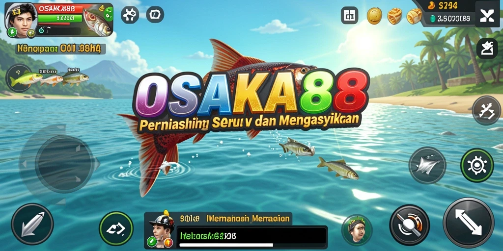Tampilan gameplay OSAKA88 yang mengasyikkan saat memancing ikan.