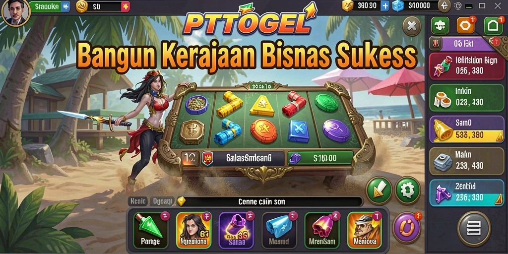 Tampilan gameplay PTTOGEL yang menampilkan strategi bisnis menarik.