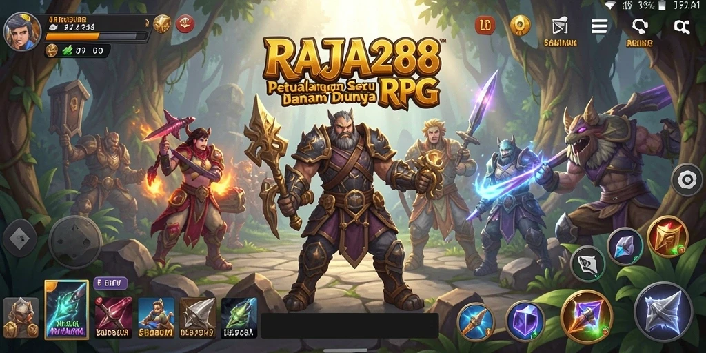 Screenshot gameplay RAJA288 menampilkan pertarungan seru dan grafis menakjubkan.