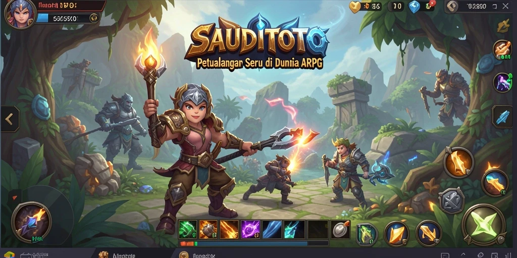 Gameplay seru SAUDITOTO dengan aksi pertarungan menegangkan.
