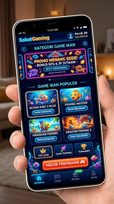 Screenshot tampilan antarmuka sobatgaming yang bersih dan mudah digunakan.
